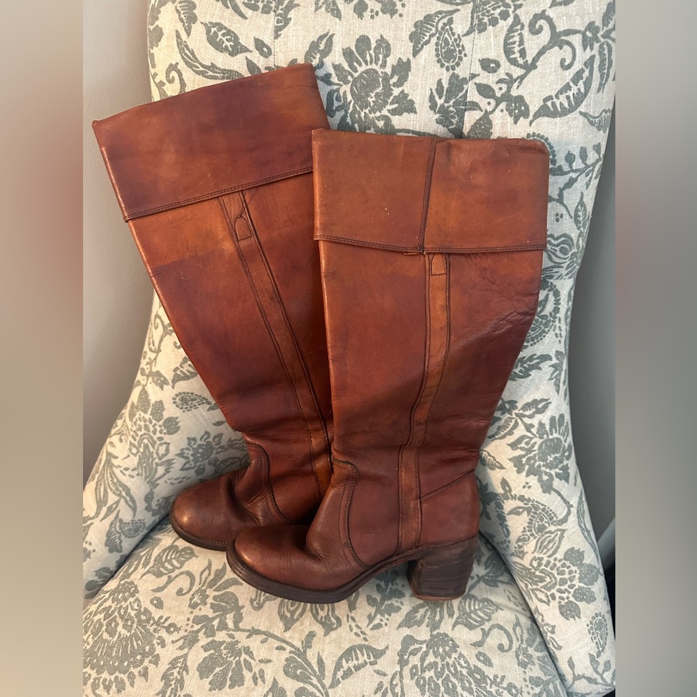 Black label vintage brown Frye boots size 6.5 - Picture 2 of 13